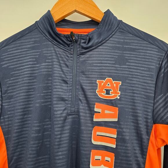 NEW Colosseum Youth Boys Auburn University 1/4 Zip Pull Over Long Sleeve Shirt - Picture 3 of 7
